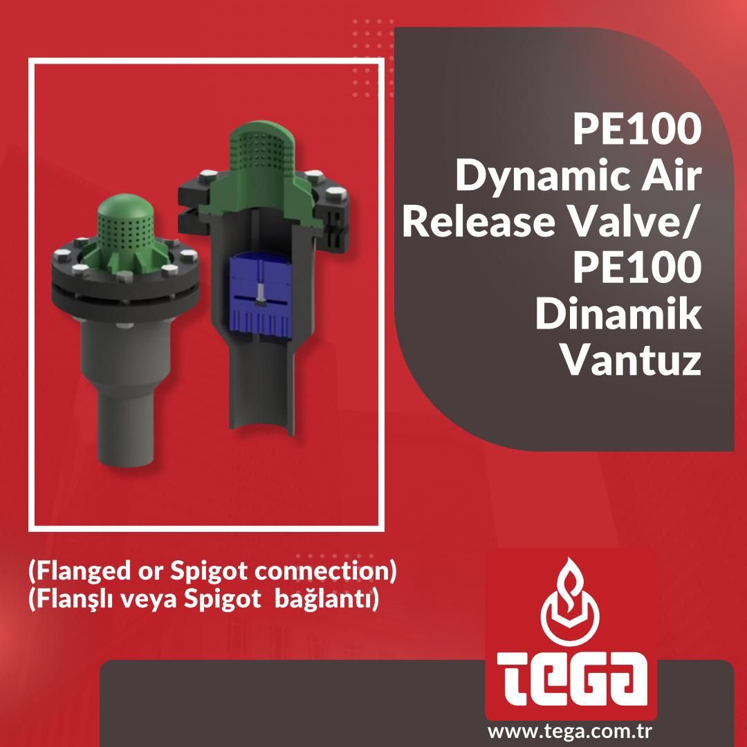 PE100 Dynamic Air Release Valve (Flanged or Spigot connection) 