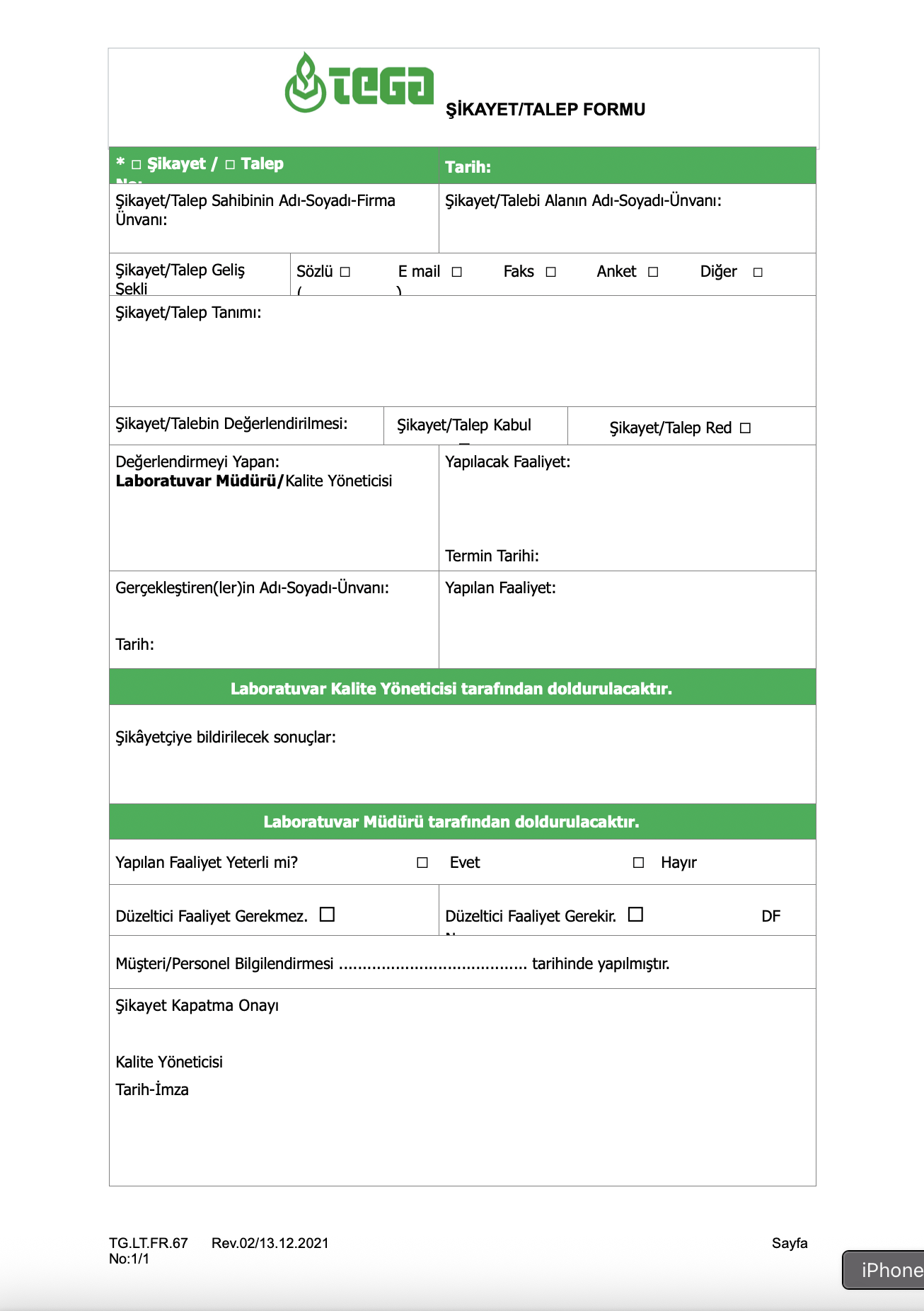 Tega | TEGA TEST LABORATORY