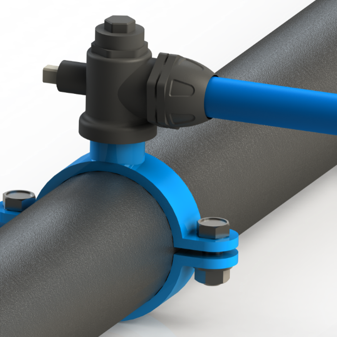 Tega | Composite House Connection Tap (For Ductile Iron Pipes)